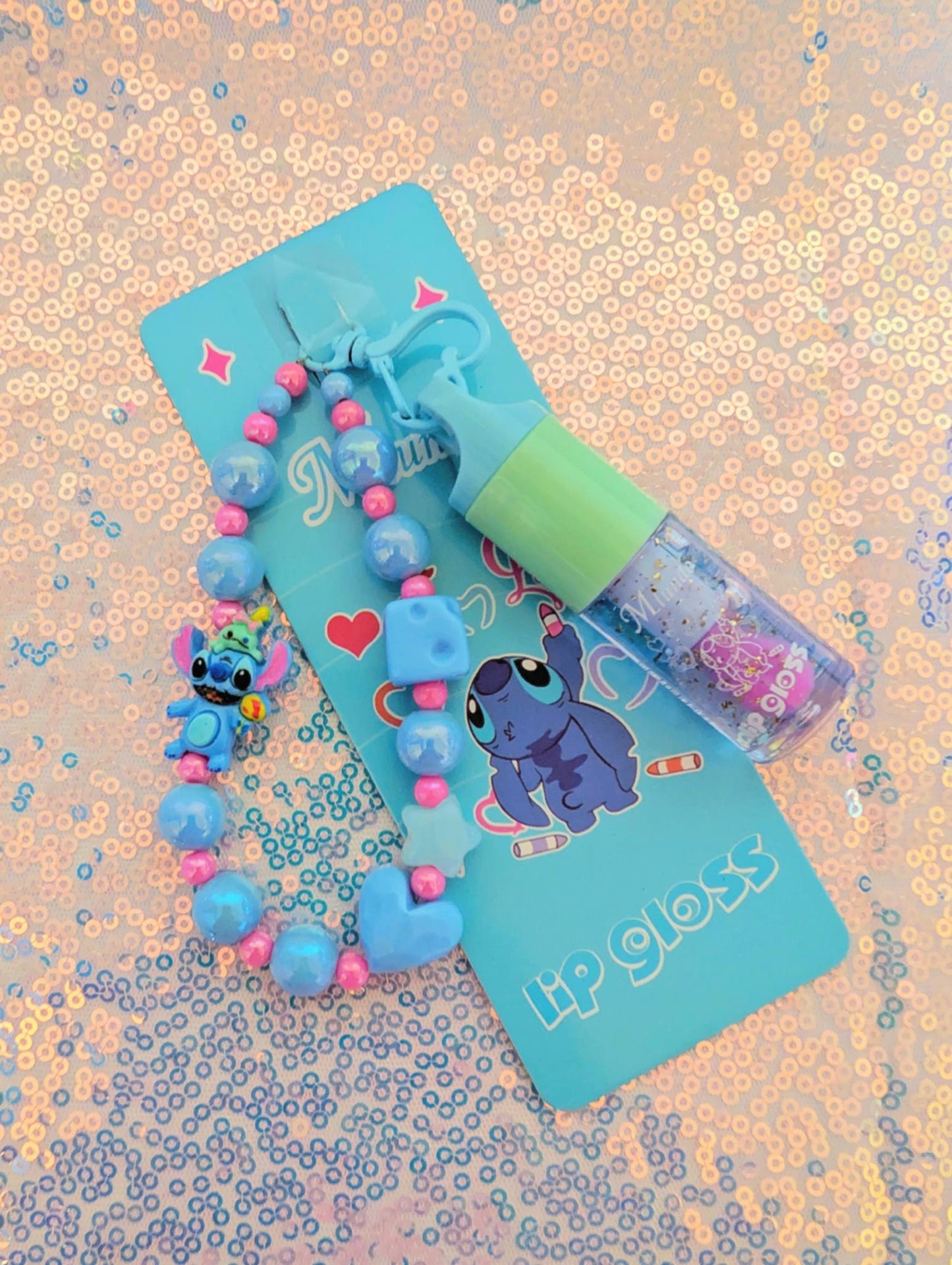 Stitch Lipgloss Keychain 💙