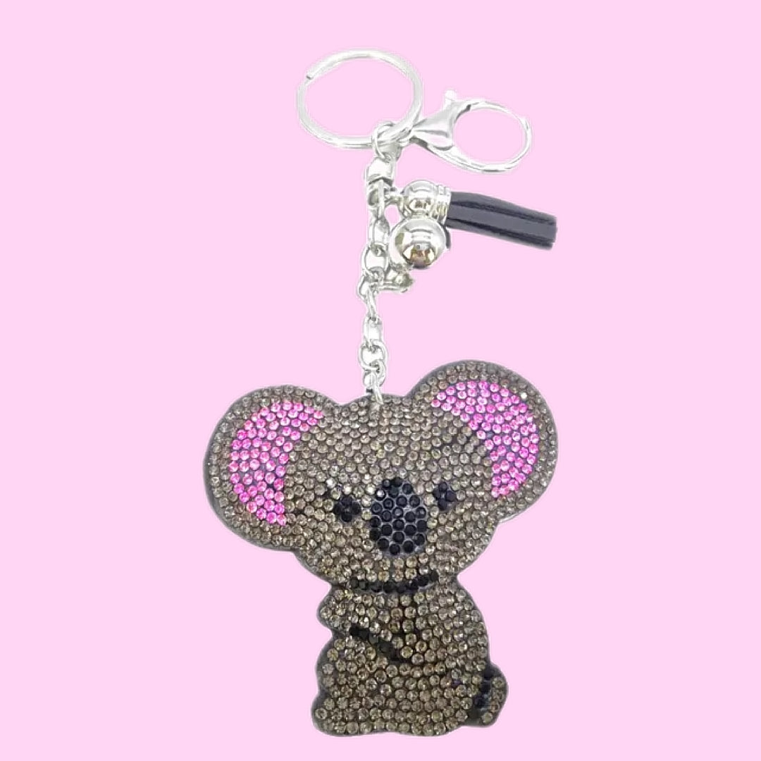 Rhinestone Koala Bear Keychain Charm 🐨