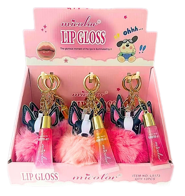 Doggie Keychain Lipgloss 🐶