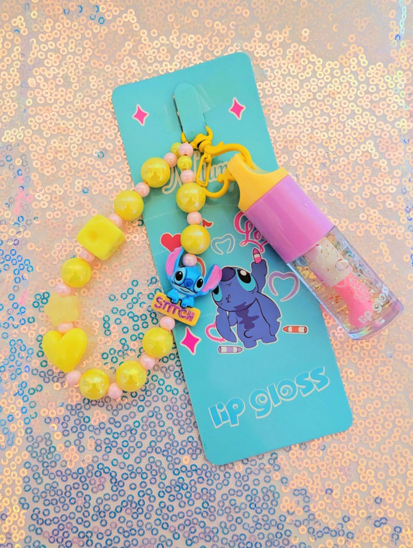 Stitch Lipgloss Keychain 💙