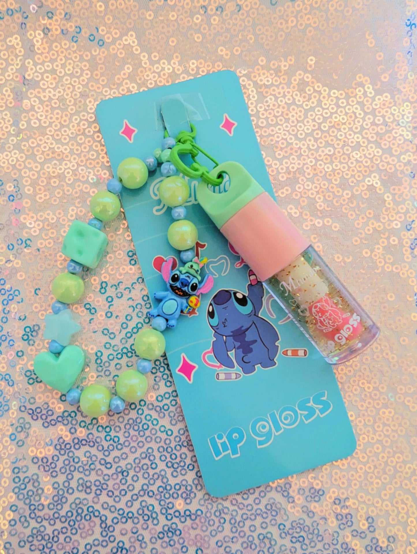 Stitch Lipgloss Keychain 💙