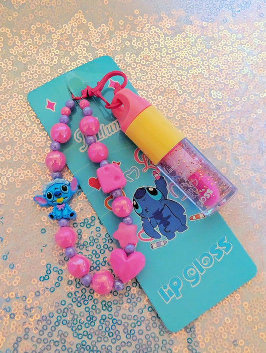 Stitch Lipgloss Keychain 💙