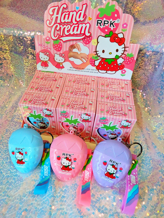 Kitty Hand Cream Keychain 😻