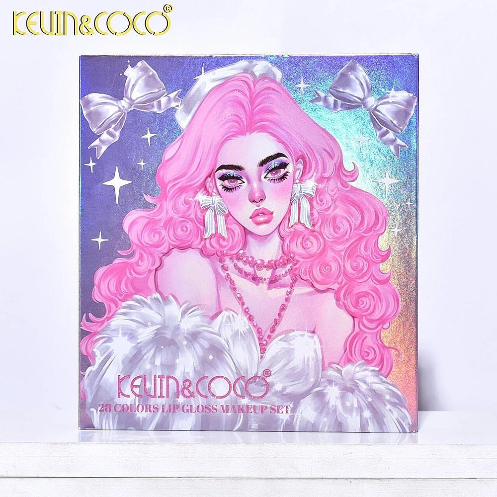 Kevin&Coco - 28-Colors Lip Gloss Makeup Set 💜