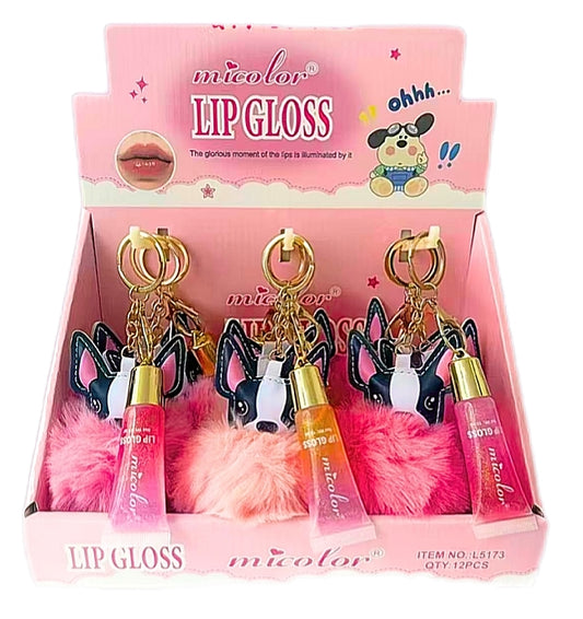 Doggie Keychain Lipgloss 🐶