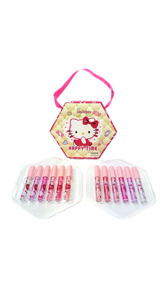 Kitty 12 Piece Lipgloss Gift Set 🩷